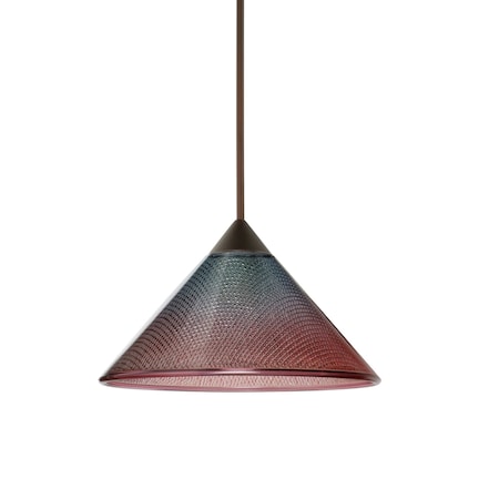 Besa Lighting Kona Cord Pendant, Bicolor, Bronze Finish, 1x50W Halogen 1XT-117691-BR